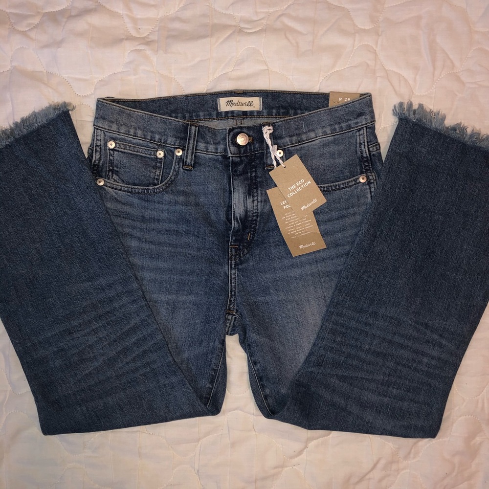 MADEWELL Cali-Demi Bootcut Frayed Jeans sz 29